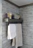 Rustic wood bathroom accessories | Shelving in Storage by Abodeacious. Item composed of wood