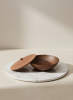 Closed‑Form Pearwood Lidded Vessel – Hand‑Turned | Decorative Bowl in Decorative Objects by Holzkunst Samuel Meisinger. Item composed of wood in minimalism or art deco style