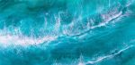 'EMERALD BAY' - Epoxy Resin Ocean Seascape Abstract Art | Oil And Acrylic Painting in Paintings by Christina Twomey Art + Design. Item made of synthetic works with modern style