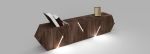 Walnut Modern Credenza - Contemporary Sideboard | Storage by TigerWoodAtelier. Item composed of walnut in minimalism or art deco style