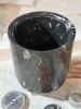 Nero Marquina Marble Vessel Sink – Hand Carved Black Marble | Water Fixtures by AEGEAN MARBLE ARTISAN ATELIER ünÖç iç. Item made of marble works with minimalism & contemporary style