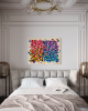Glitter my heart out | Mixed Media in Paintings by Shiri Phillips Designs. Item made of canvas works with boho & contemporary style