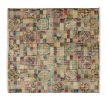 Vintage Zeki Múren Square Rug in Polychromatic Geometric | Area Rug in Rugs by Rug and Kilim