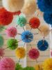 Kinetic Paper Chandelier / Mobile "JOY" | Sculptures by Paula Hartmann. Item composed of paper and synthetic in eclectic & maximalism style