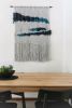 The Blue Divide Macrame | Macrame Wall Hanging in Wall Hangings by Creating Knots by Mandy Chapman. Item made of cotton with fiber