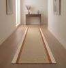 Handwoven Woolen Runner Rug | Rugs by Evergreen Carpets. Item composed of wool in boho or minimalism style