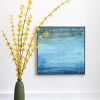 Winter Sky Encaustic Painting | Oil And Acrylic Painting in Paintings by Linda Cordner. Item composed of wood and synthetic