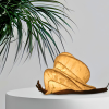 Leafrest | Lighting by Niksa Design. Item composed of wood & paper compatible with boho and japandi style