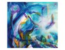 Freedom | Oil And Acrylic Painting in Paintings by Claire Szegvary. Item composed of canvas in boho or minimalism style