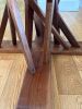 Walnut dining table pedestal base | Tables by Van Werden Designs. Item composed of walnut in mid century modern or eclectic & maximalism style