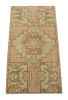 Vintage Turkish Rug in Pink and Cream with Geometric | Area Rug in Rugs by Rug and Kilim