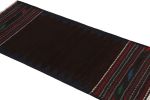 Vintage Afghan Kilim Runner with Stripes and Brown Open | Area Rug in Rugs by Rug and Kilim. Item composed of wool