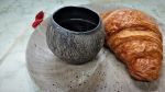 Round Coffee Mug, Ceramic Tea Cup | Drinkware by YomYomceramic. Item made of ceramic works with rustic style