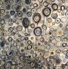 Pebbles | Oil And Acrylic Painting in Paintings by KARDIMAGO. Item made of canvas with synthetic