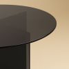 Smoked Glass Dining Table - YURI by Lebanto | Tables by Lebanto. Item made of glass compatible with minimalism and contemporary style