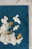 Esmerald and white Corals I | Embroidery in Wall Hangings by Mariana Baertl. Item composed of canvas in boho or coastal style