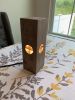Black Walnut Lantern Light | Table Lamp in Lamps by Longing Woodworks Company. Item composed of walnut compatible with minimalism and mid century modern style