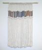 Macrame Wall Hanging with Jewel Tone Rainbow Accents | Wall Hangings by Q Wollock. Item composed of cotton