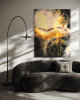 Côte d'Azur Stone - Limited Edition Abstract Art | Prints in Paintings by ZYŪMIN. Item made of wood with canvas works with mid century modern & contemporary style