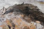Natural Rustic Horse Oil Painting on Canvas | Oil And Acrylic Painting in Paintings by Irena Orlov. Item made of canvas