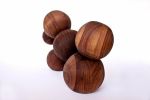 Boule #3 | Sculptures by Nadine Hajjar Studio. Item made of walnut compatible with minimalism and contemporary style