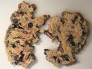 Live Edge Buckeye Burl Wall Art with Stone Inlay | Wall Sculpture in Wall Hangings by Natural Wood Edge Creations by Rick Griggs. Item composed of wood