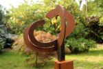 Abstract cortensteel sculpture | Public Sculptures by Jeroen Stok. Item composed of steel