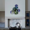 Wall Art Installation: Composition of Ceramic Plates and Oil | Wall Sculpture in Wall Hangings by Studio DeSimoneWayland. Item composed of ceramic compatible with boho and contemporary style
