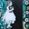 Be Brave Little Girl | Mixed Media by Laura Van Horne Art | Seattle, WA in Seattle. Item made of wood with synthetic