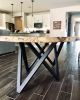 Live Edge Dining Table | Tables by Live Edge Lust. Item made of wood & metal