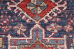 Rug & Kilim’s Tribal Rug in Blue and Red with Primitivist | Area Rug in Rugs by Rug and Kilim