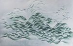 Lands of forest | Oil And Acrylic Painting in Paintings by Francesca Borgo. Item composed of canvas and synthetic in minimalism or contemporary style