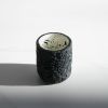 Tea Light Holder in Black Concrete with Cream & Black Int. | Candle Holder in Decorative Objects by Carolyn Powers Designs. Item composed of concrete and glass in minimalism or contemporary style