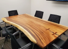 Live Edge Dining and Conference Tables | Tables by Fjelsted Nord LLC. Item composed of walnut and steel