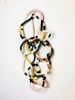 Knotty Wall Sculpture | Wall Hangings by Trudy Perry. Item composed of cotton