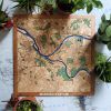 Custom Large 3D Wooden Wall Map | Mixed Media by Inzitari Designs. Item made of birch wood works with boho & minimalism style