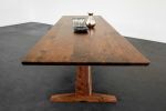 108" Columbia Trestle Dining Table in Oregon Black Walnut | Tables by Studio Moe. Item composed of walnut