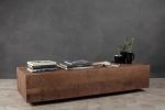 Industrial Walnut Bench / Coffee Table / Sideboard / Tv Stan | Storage by Aeterna Furniture. Item made of walnut