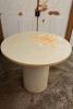 Customizable Concrete Round Pillar Dining Tables | Tables by Holmes Wilson Furniture. Item made of cement