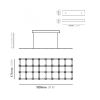 IQ2186 GRID ELEMENTS SUSPENSION | Chandeliers by alanmizrahilighting | New York in New York. Item composed of metal and glass