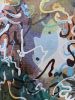 Nocturne: Vibrant Dance of Color, acrylic on canvas | Oil And Acrylic Painting in Paintings by Lena Kolambet. Item composed of canvas in contemporary style