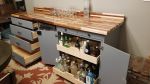 Interior Mini Bar | Countertop in Furniture by Mw Hunter Custom Woodworking. Item made of walnut