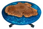 Cosmic Coral | Coffee Table in Tables by Cline Originals. Item made of walnut with steel works with mid century modern & coastal style