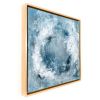 "Full Circle" - Abstract - Framed | Mixed Media in Paintings by El Lovaas. Item made of canvas compatible with minimalism and coastal style