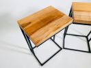 Figured Maple Cantilever Side Tables | Tables by Live Edge Lust. Item composed of wood