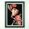 Framed “The Smell of Roses” Needlepoint | Embroidery in Wall Hangings by Hiraeth Ceramics