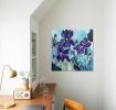 "A Midsummer Night's Dream" floral semi-abstract painting | Oil And Acrylic Painting in Paintings by Mandy Martin Art. Item made of canvas