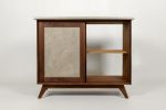 New Mid Century inspired Media Cabinet/Bathroom Vanity Cabin | Storage by Wood and Stone Designs