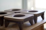 004_mei (dining table for cats) | Tables by CHICHOIMAO. Item made of walnut works with minimalism & contemporary style