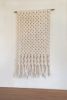 Minimal Modern Macramé Wall Hanging Hand-Knotted Art | Macrame Wall Hanging in Wall Hangings by MACRO MACRAME by Maeve Pacheco. Item made of wood with cotton works with boho & minimalism style